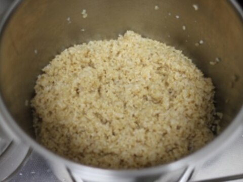 圧力鍋で玄米ご飯